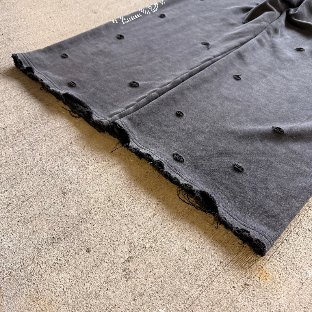 Distressed Rhinestone Sweats